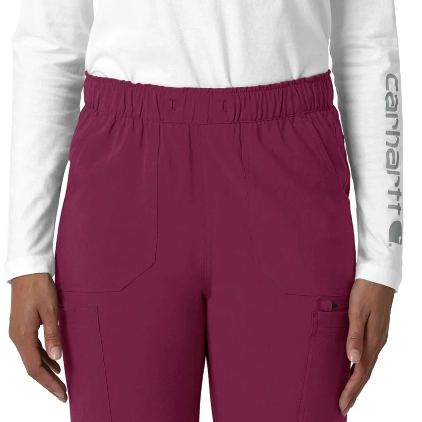 Kadın Force Cross-Flex Düz Paça Kargo Scrub Pantolon