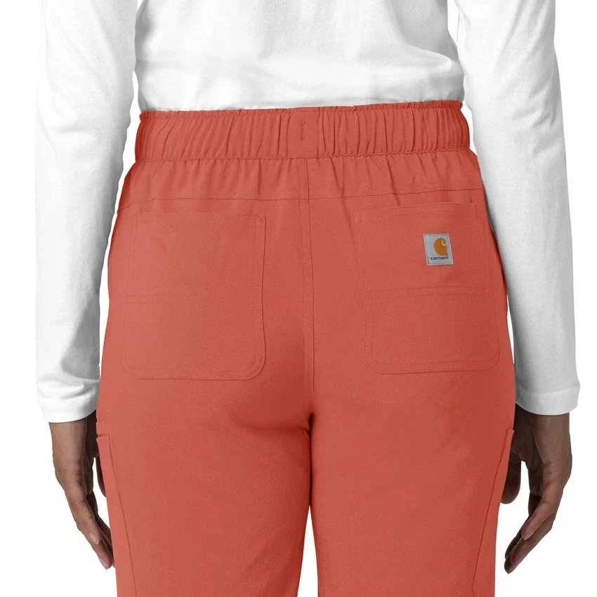 Kadın Force Cross-Flex Düz Paça Kargo Scrub Pantolon