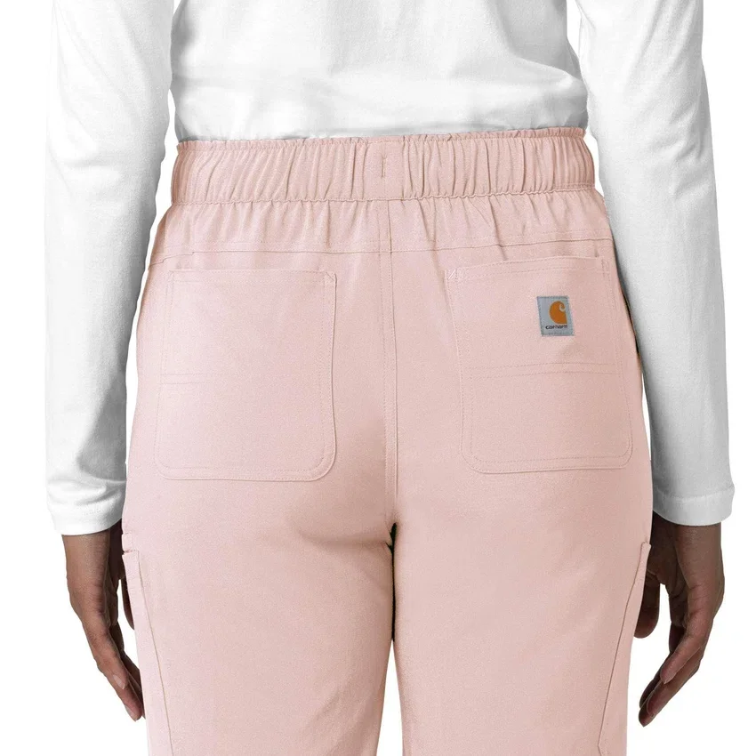 Kadın Force Cross-Flex Düz Paça Kargo Scrub Pantolon