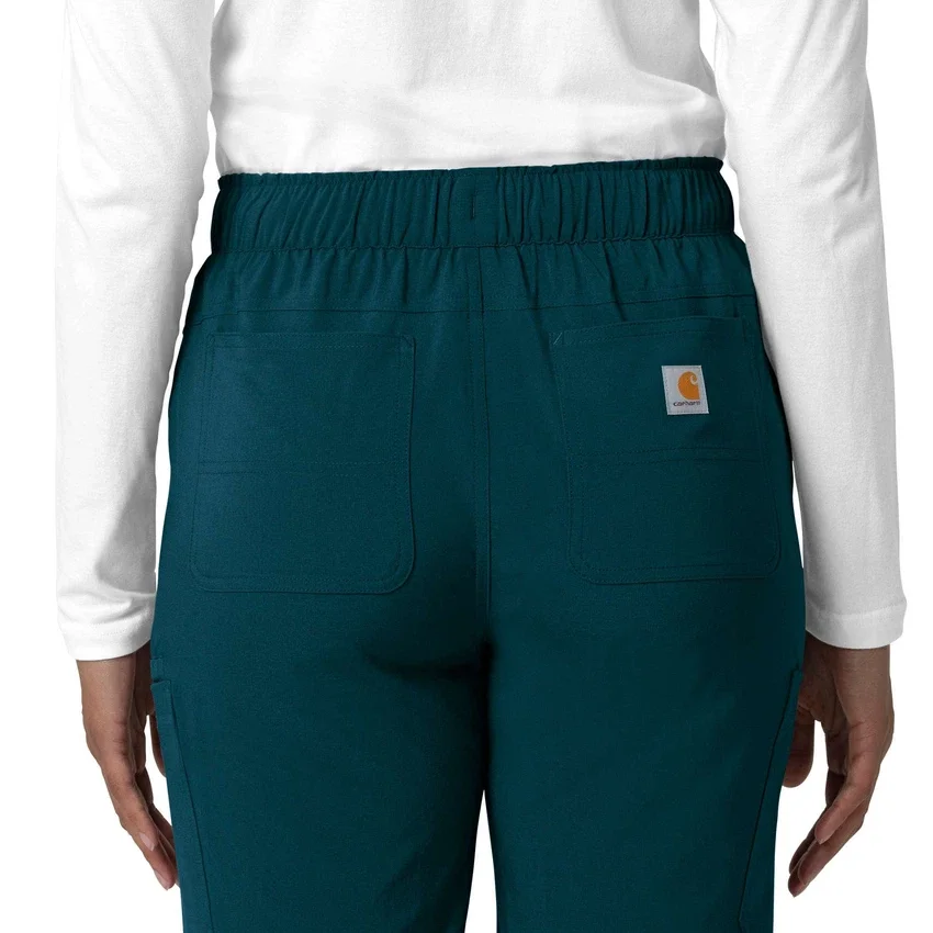 Kadın Force Cross-Flex Düz Paça Kargo Scrub Pantolon