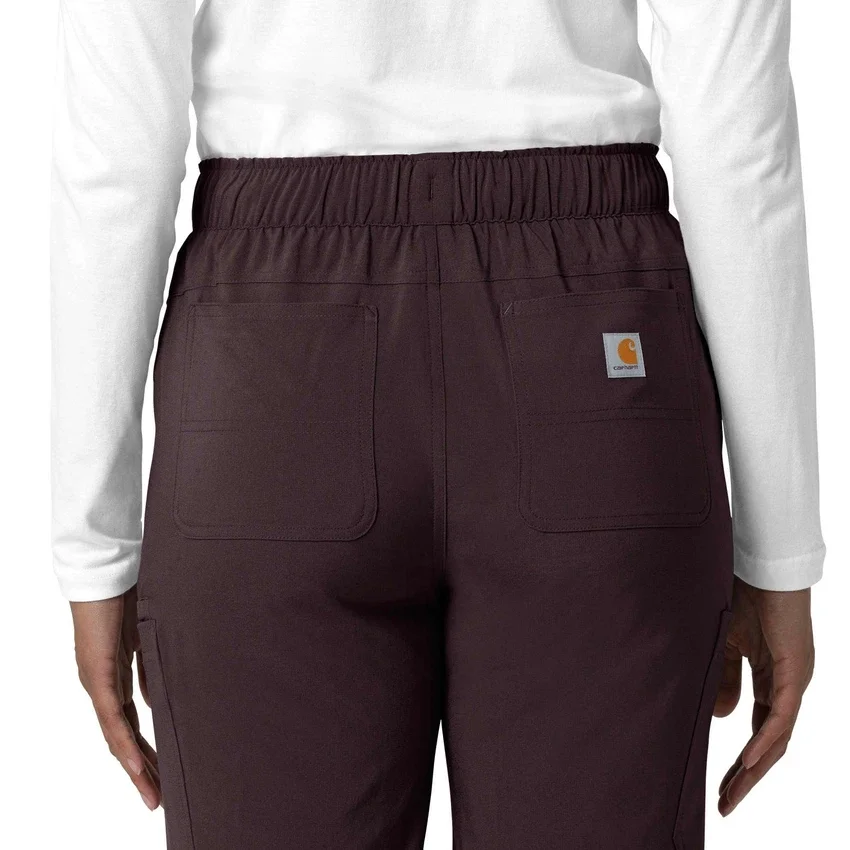 Kadın Force Cross-Flex Düz Paça Kargo Scrub Pantolon
