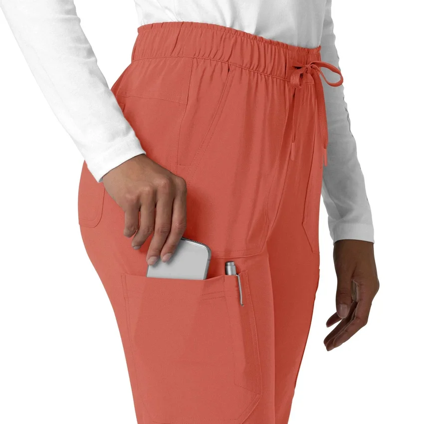 Kadın Force Cross-Flex Düz Paça Kargo Scrub Pantolon