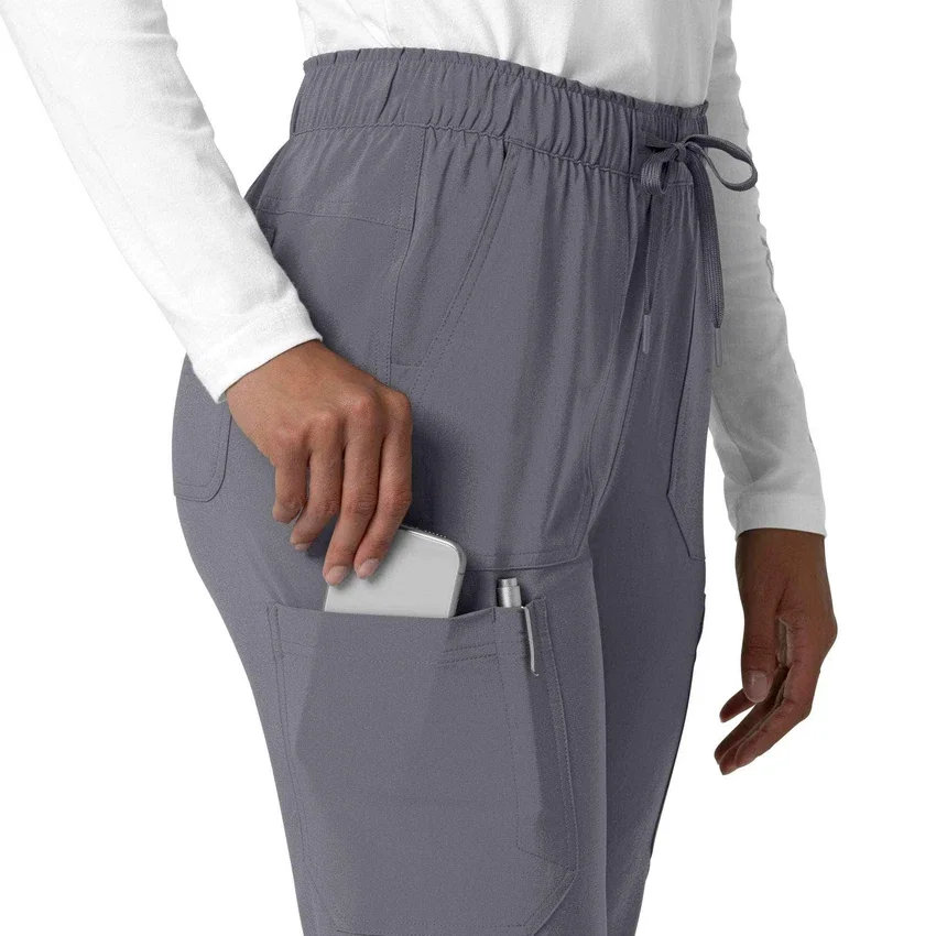Kadın Force Cross-Flex Düz Paça Kargo Scrub Pantolon