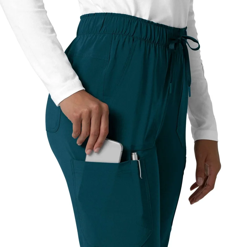 Kadın Force Cross-Flex Düz Paça Kargo Scrub Pantolon