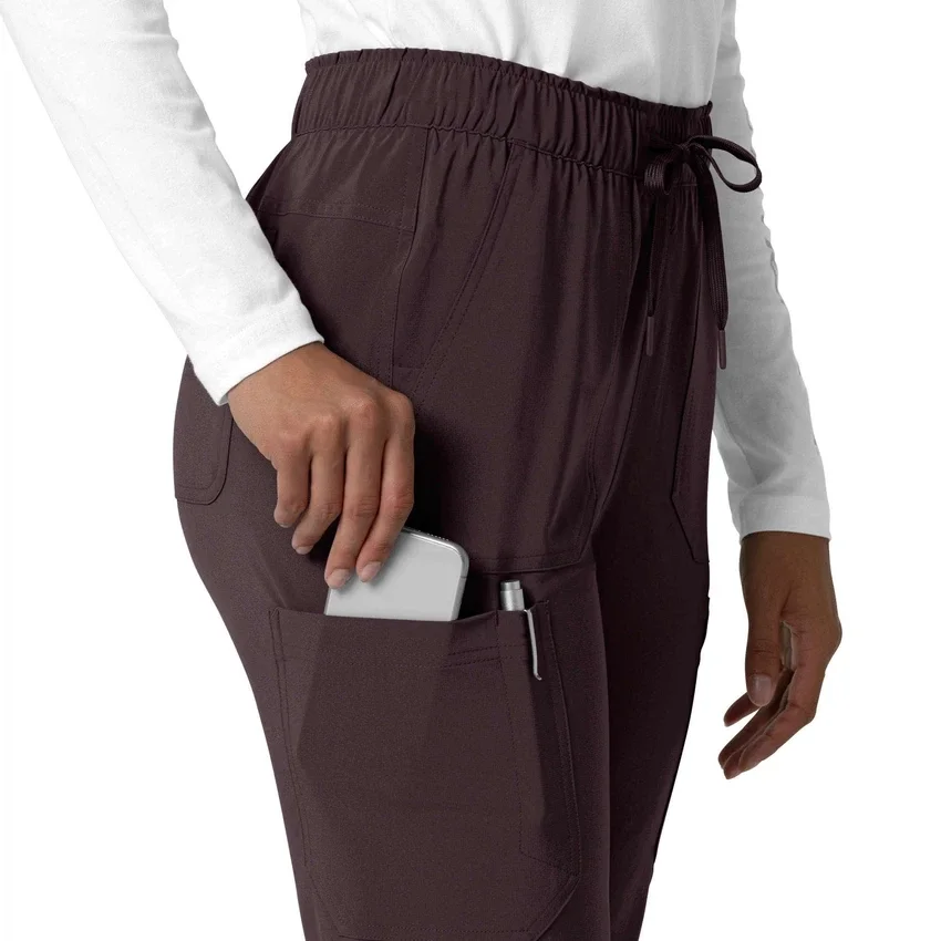 Kadın Force Cross-Flex Düz Paça Kargo Scrub Pantolon