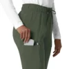 Kadın Force Cross-Flex Düz Paça Kargo Scrub Pantolon