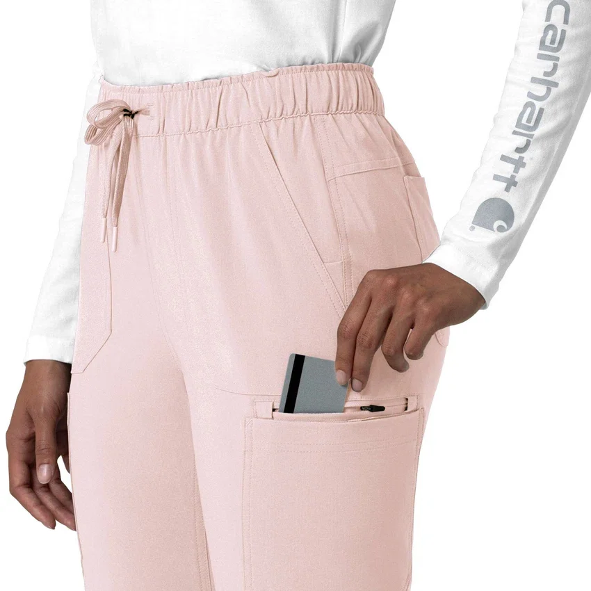 Kadın Force Cross-Flex Düz Paça Kargo Scrub Pantolon