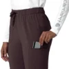 Kadın Force Cross-Flex Düz Paça Kargo Scrub Pantolon