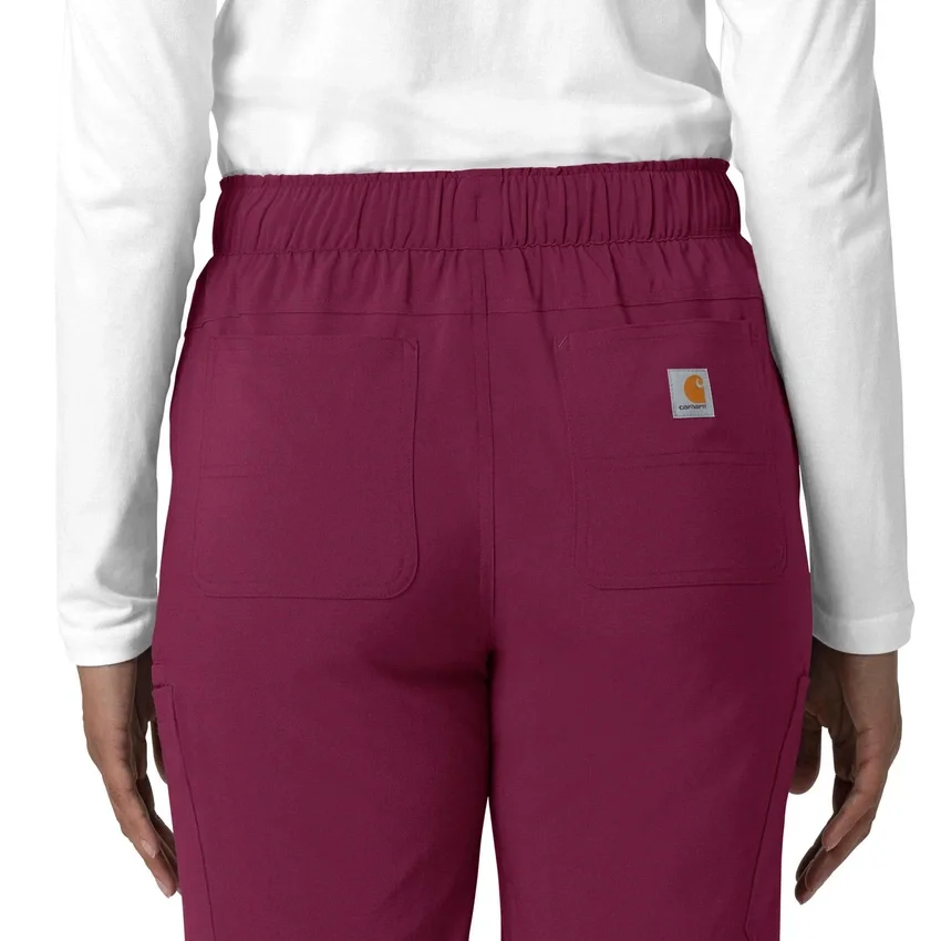 Kadın Force Cross-Flex Düz Paça Kargo Scrub Pantolon