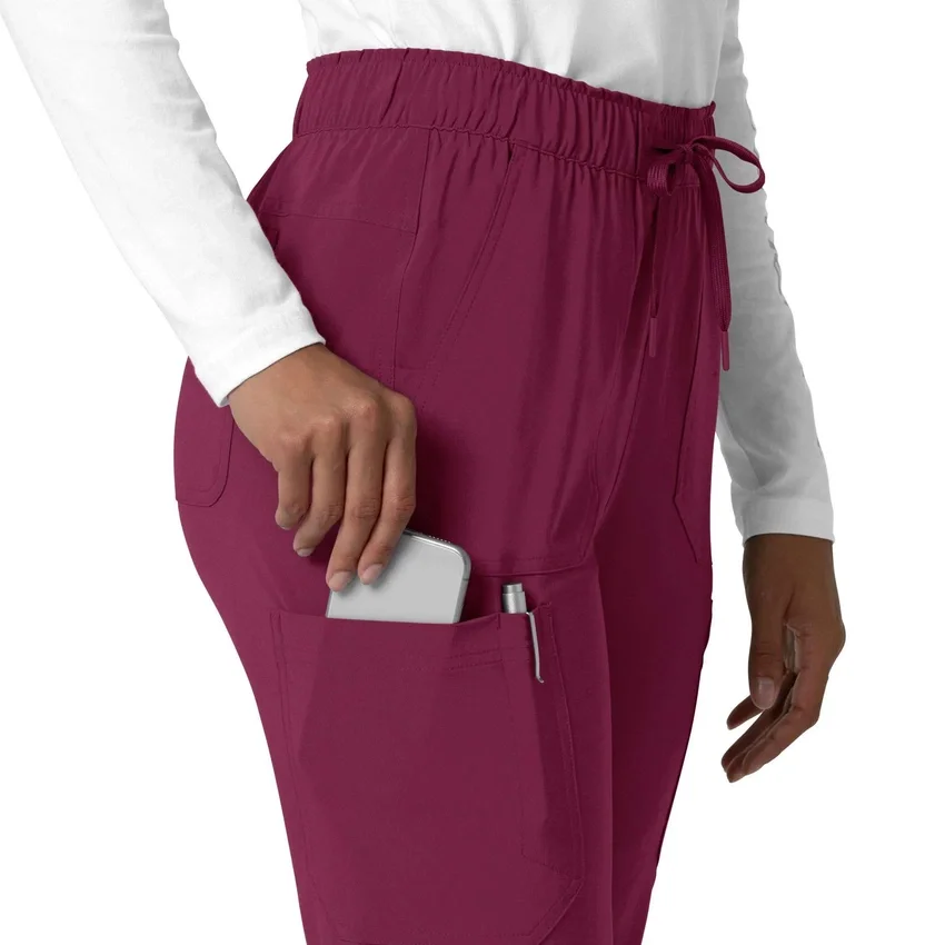 Kadın Force Cross-Flex Düz Paça Kargo Scrub Pantolon