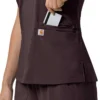 Kadın Force Cross-Flex Flex Panel V Yaka Scrub Üst