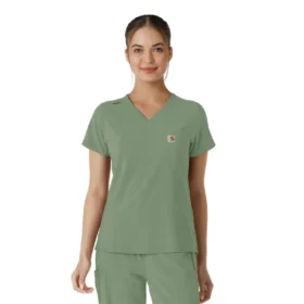 Kadın Force Cross-Flex  İçine Sokulabilir Scrub Üst