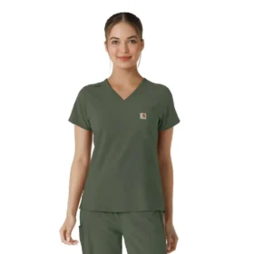 Kadın Force Cross-Flex  İçine Sokulabilir Scrub Üst
