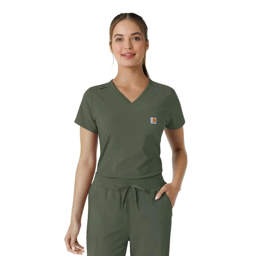 Kadın Force Cross-Flex İçine Sokulabilir Scrub Üst