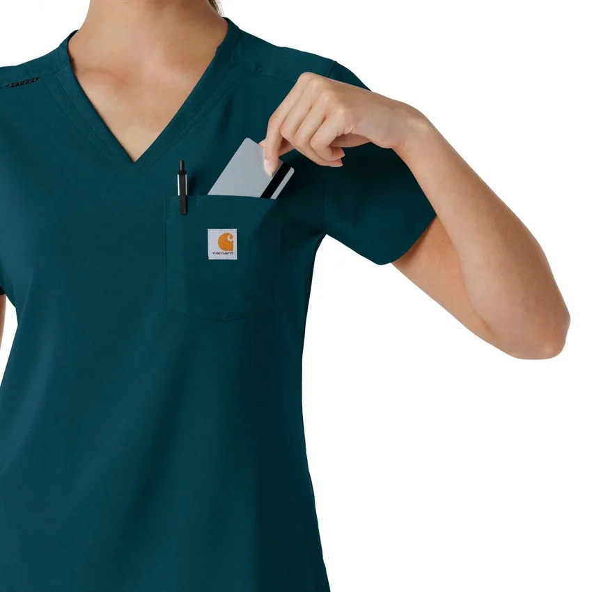 Kadın Force Cross-Flex İçine Sokulabilir Scrub Üst