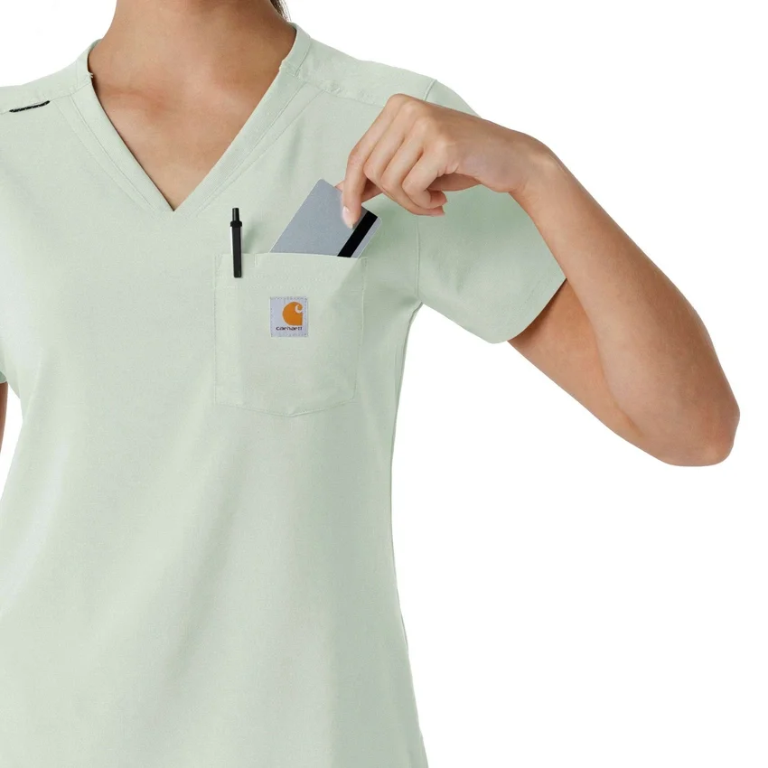 Kadın Force Cross-Flex İçine Sokulabilir Scrub Üst