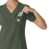 Kadın Force Cross-Flex İçine Sokulabilir Scrub Üst