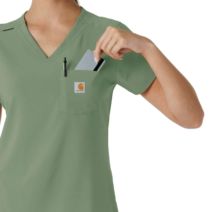 Kadın Force Cross-Flex İçine Sokulabilir Scrub Üst