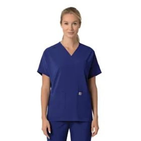 Kadın Force Cross-Flex  Oversized V Yaka Scrub Üst