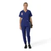 Kadın Force Cross-Flex Oversized V Yaka Scrub Üst