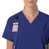 Kadın Force Cross-Flex Oversized V Yaka Scrub Üst