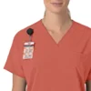 Kadın Force Cross-Flex Oversized V Yaka Scrub Üst