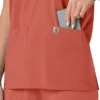 Kadın Force Cross-Flex Oversized V Yaka Scrub Üst