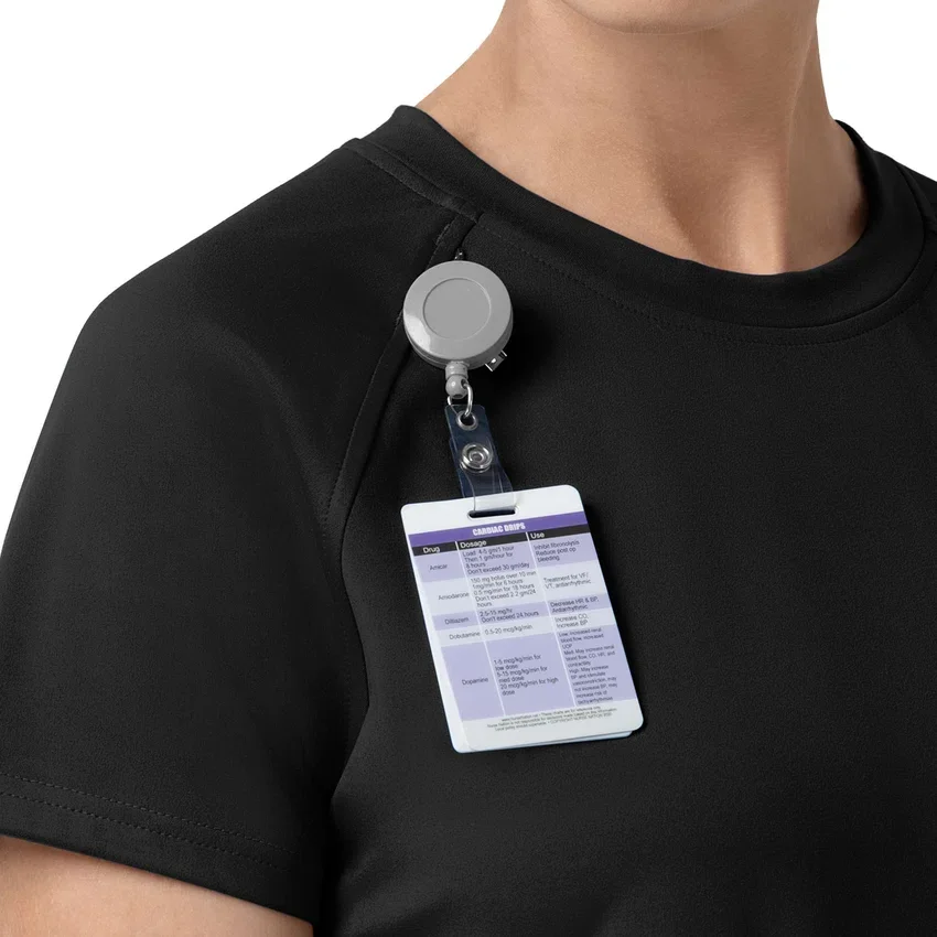 Kadın Force Cross-Flex Örme Bisiklet Yaka Scrub Üst