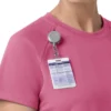 Kadın Force Cross-Flex Örme Bisiklet Yaka Scrub Üst