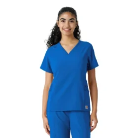 Kadın Force Cross-Flex Örme Panelli Scrub Üst