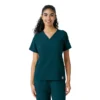 Kadın Force Cross-Flex Örme Panelli Scrub Üst