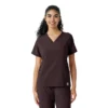 Kadın Force Cross-Flex Örme Panelli Scrub Üst