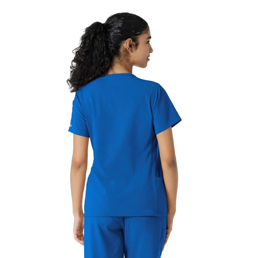 Kadın Force Cross-Flex Örme Panelli Scrub Üst