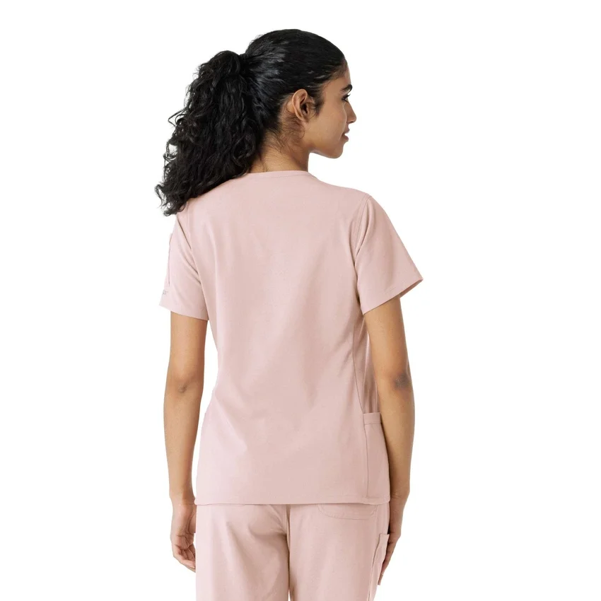 Kadın Force Cross-Flex Örme Panelli Scrub Üst