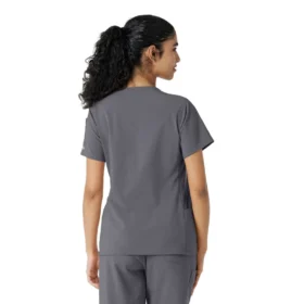 Kadın Force Cross-Flex Örme Panelli Scrub Üst