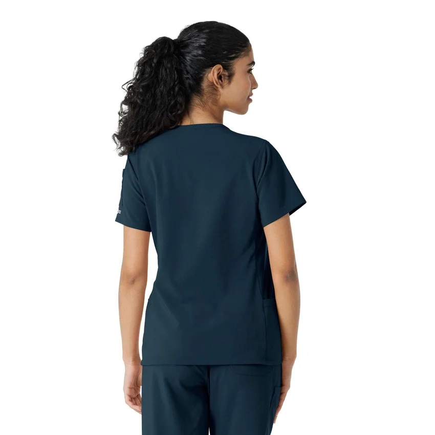 Kadın Force Cross-Flex Örme Panelli Scrub Üst