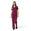 Kadın Force Cross-Flex Örme Panelli Scrub Üst