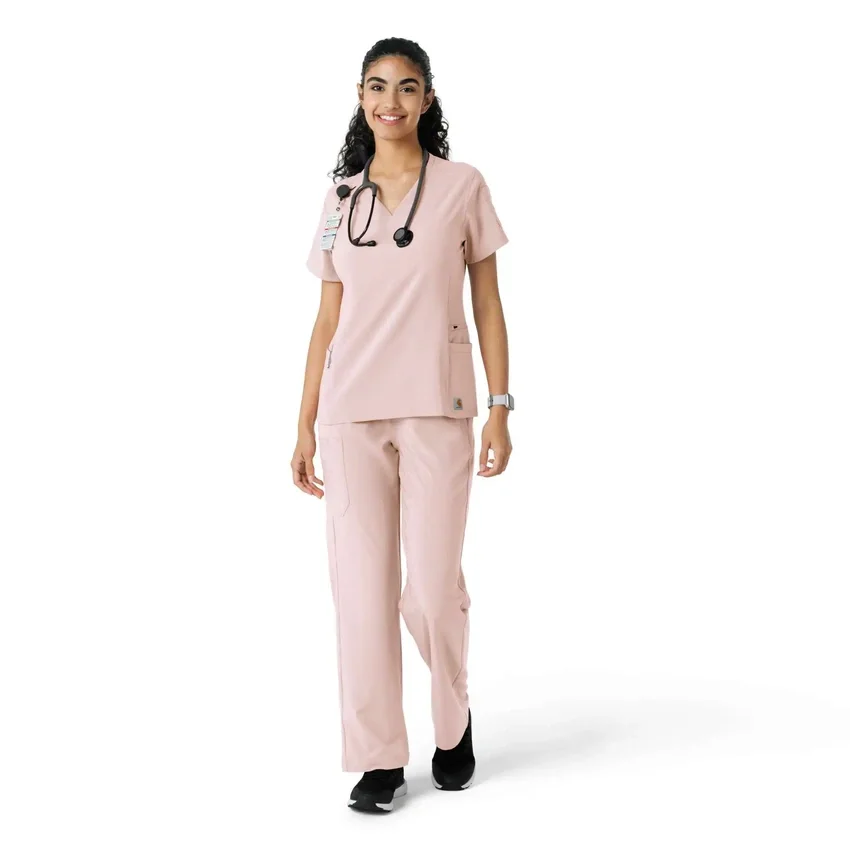 Kadın Force Cross-Flex Örme Panelli Scrub Üst