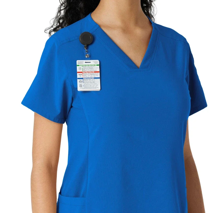 Kadın Force Cross-Flex Örme Panelli Scrub Üst