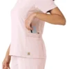 Kadın Force Cross-Flex Örme Panelli Scrub Üst