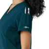 Kadın Force Cross-Flex Örme Panelli Scrub Üst