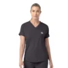 Kadın Force Cross-Flex Örme V Yaka Scrub Üst