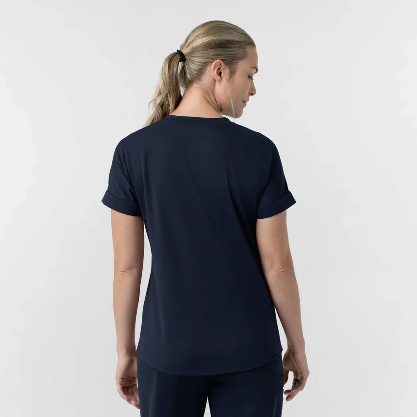 Kadın Force Cross-Flex Örme V Yaka Scrub Üst