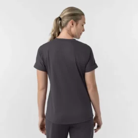 Kadın Force Cross-Flex Örme V Yaka Scrub Üst