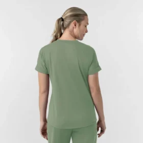 Kadın Force Cross-Flex Örme V Yaka Scrub Üst