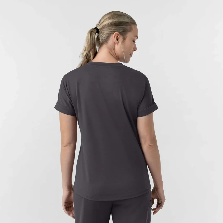 Kadın Force Cross-Flex Örme V Yaka Scrub Üst