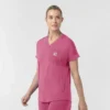 Kadın Force Cross-Flex Örme V Yaka Scrub Üst