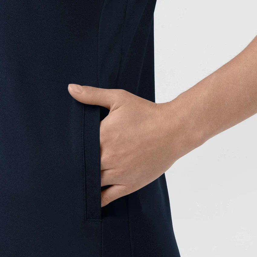 Kadın Force Cross-Flex Örme V Yaka Scrub Üst