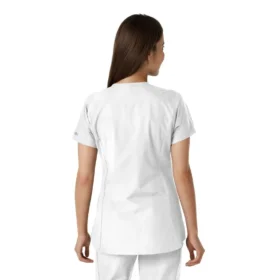 Kadın Force Essentials Çentikli Yaka Tunik Örme Panelli Scrub Üst