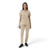 Kadın Force Essentials Çentikli Yaka Tunik Örme Panelli Scrub Üst